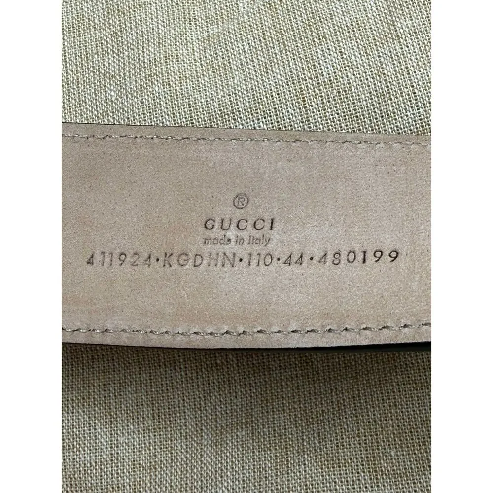 Men's Gucci 110-44 GG Web Belt in Box SPB-JB 371654